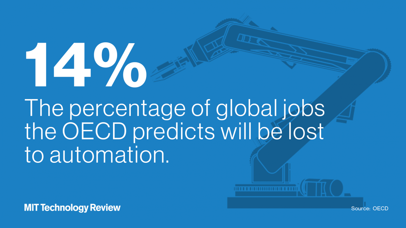 ロボットやAIに奪われる仕事は14%、OECD予測